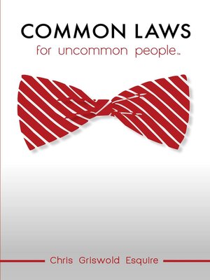 cover image of Common Laws For Uncommon People